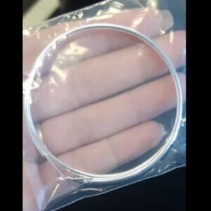 Stamped 925 very big hoop earrings 80mm